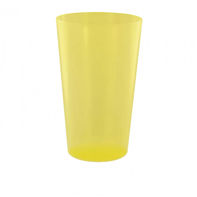 GOBELET MIF RÉUTILISABLE PERSONNALISÉ 30 CL 'CUPY' - jaune givré