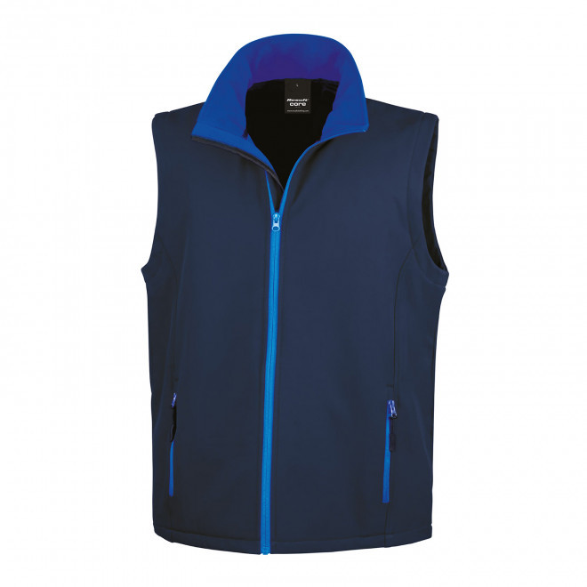 BODYWARMER PERSONNALISE SOFTSHELL HOMME RESULT 'RETALO' - bleu marine/bleu royal