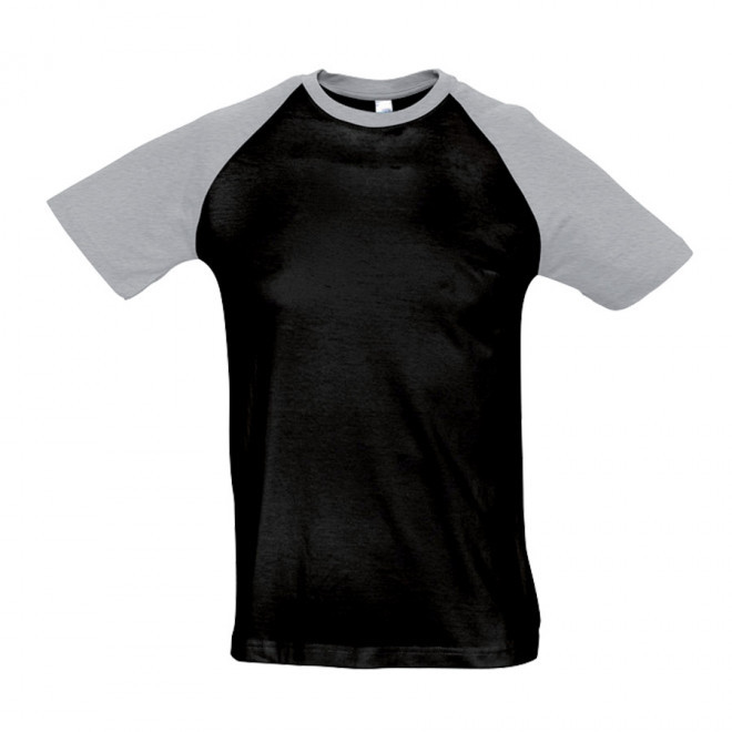 TEE-SHIRT PUBLICITAIRE HOMME 'FUNKY' 150 GR/M² - noir/gris chiné