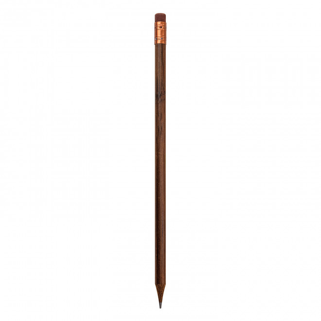 CRAYON PUBLICITAIRE EN BAMBOU ROND 'BOBU' - brun