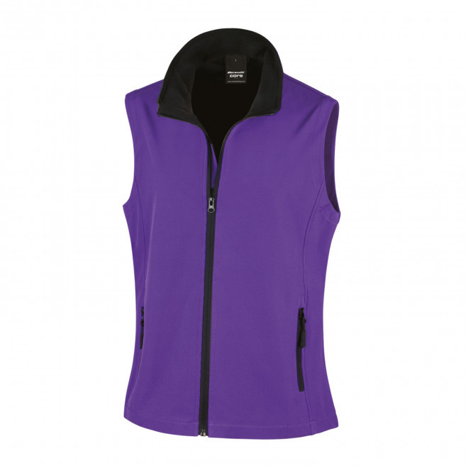 BODYWARMER PERSONNALISE SOFTSHELL FEMME RESULT 'RETALO' - violet/noir