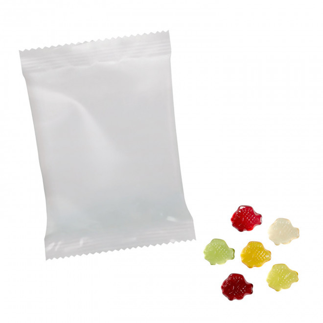 BONBONS GOMME DE FRUITS PERSONNALISABLE 'PIMPY OPAQUE' - poisson