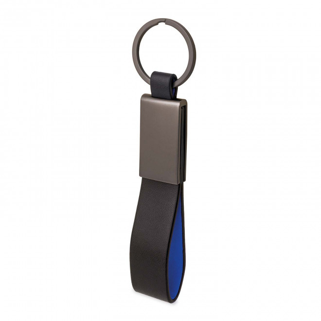 PORTE CLES EN METAL PERSONNALISABLE 'KISKOU' - bleu