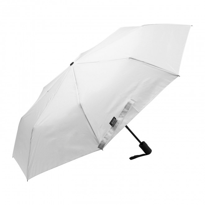PARAPLUIE PLIABLE TEMPETE PERSONNALISE RPET 'CHIDO' - blanc