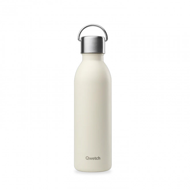 BOUTEILLE ISOTHERME PERSONNALISABLE QWETCH® 'ACTIVE' 600ML - sable