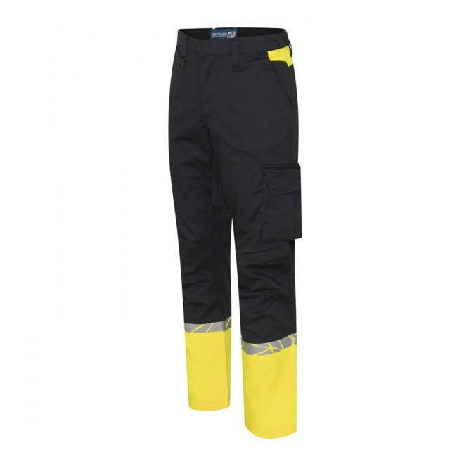 PANTALON HOMME PERSONNALISE PROJOB 'PROGRESSION 7507' - noir/jaune