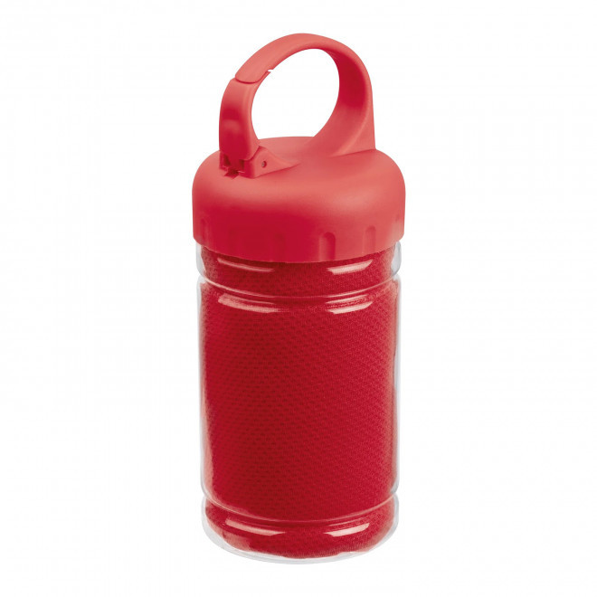 SERVIETTE DE SPORT PERSONNALISBALE 'REFRESHI' - rouge