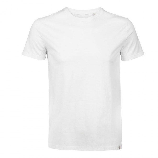 TEE-SHIRT PUBLICITAIRE HOMME BLANC ORIGINE FRANCE ATF® 'LEON' - blanc