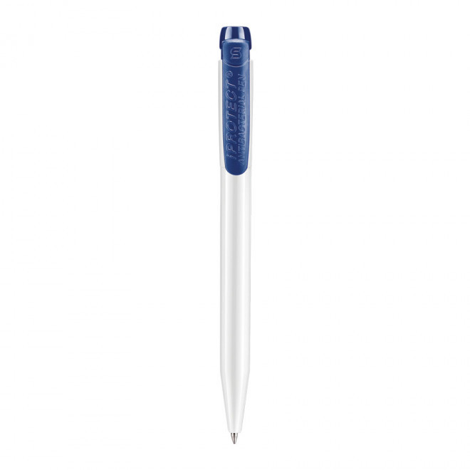 STYLO PUBLICITAIRE ANTIBACTERIEN 'IPROTECT®' - bleu foncé