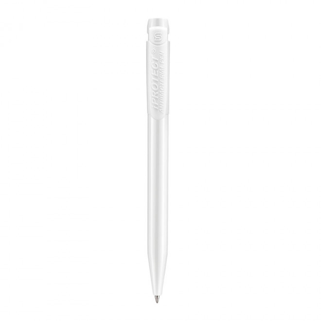 STYLO PUBLICITAIRE ANTIBACTERIEN 'IPROTECT®' - blanc