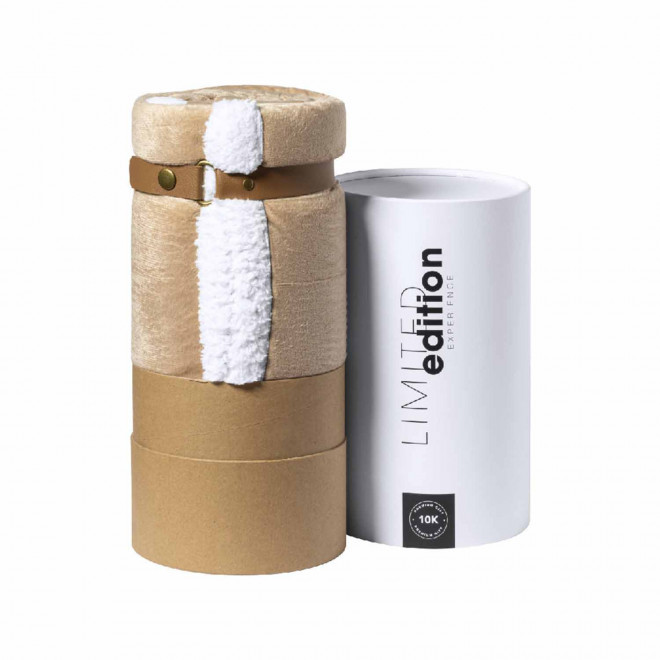 COUVERTURE PERSONNALISABLE 'LEVIA' - marron