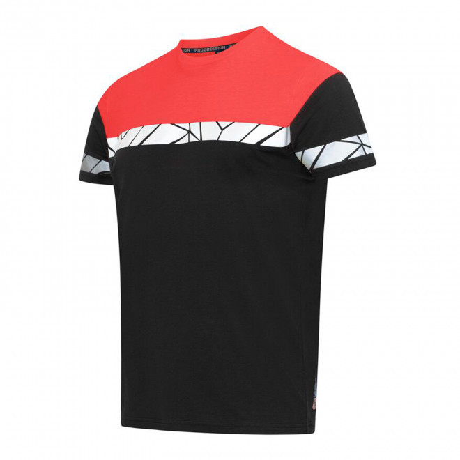 TEE-SHIRT HOMME PERSONNALISABLE PROJOB 'PROGRESSION 7001' - gris/noir