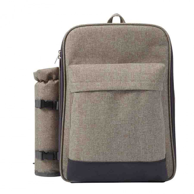 SAC A DOS PIQUE-NIQUE PERSONNALISABLE 'KILPI' - gris clair
