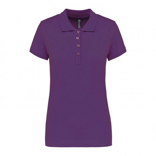 POLO FEMME PERSONNALISABLE 'KARIBO 180' - violet foncé