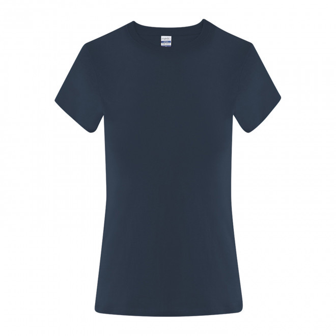 TEE-SHIRT FEMME COULEUR PERSONNALISABLE 'NAYA 150 2.0' - bleu marine