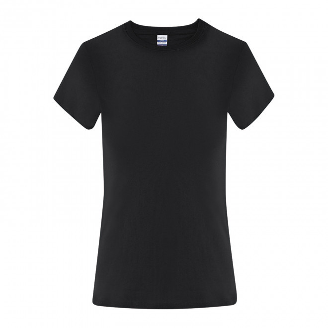 TEE-SHIRT FEMME COULEUR PERSONNALISABLE 'NAYA 150 2.0' - noir