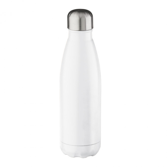 BOUTEILLE ISOTHERME PUBLICITAIRE EN INOX 500ML 'ASTRIO' - blanc