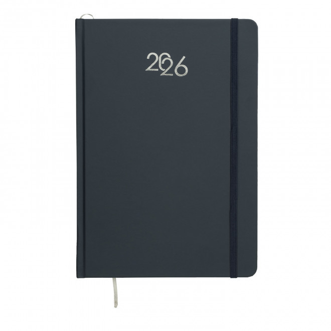 AGENDA SEMAINIER CARTON COLORE PERSONNALISE 'SEPTI' - bleu marine