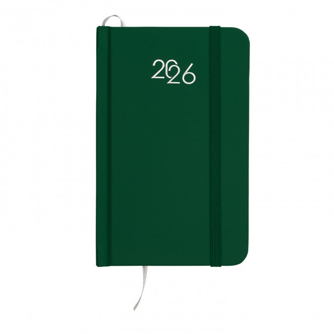 AGENDA SEMAINIER CARTON PERSONNALISE 'SEPTI MINI' - vert