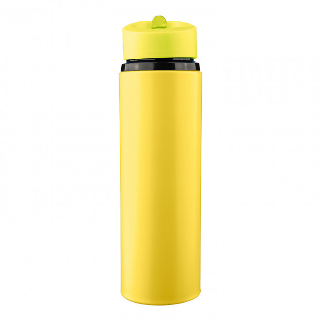 GOURDE PERSONNALISABLE EN ACIER RECYCLE 500ML 'ALBUA' - jaune