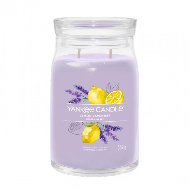 BOUGIE DEUX MECHES GRANDE 'YANKEE CANDLE' - citron lavande