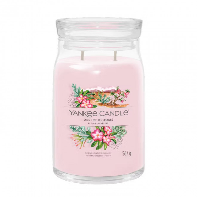 BOUGIE DEUX MECHES GRANDE 'YANKEE CANDLE' - fleurs du désert