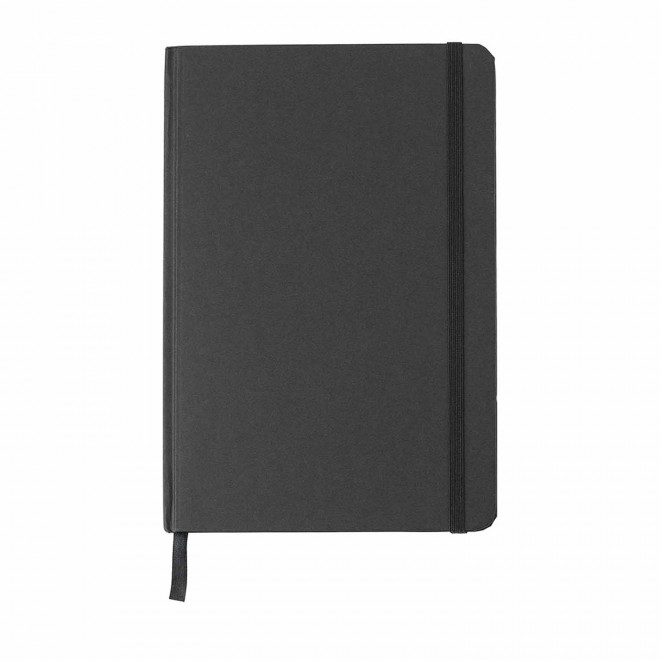 CARNET A5 EN CARTON RECYCLE PERSONNALISABLE 'HORUS COLOR' - noir