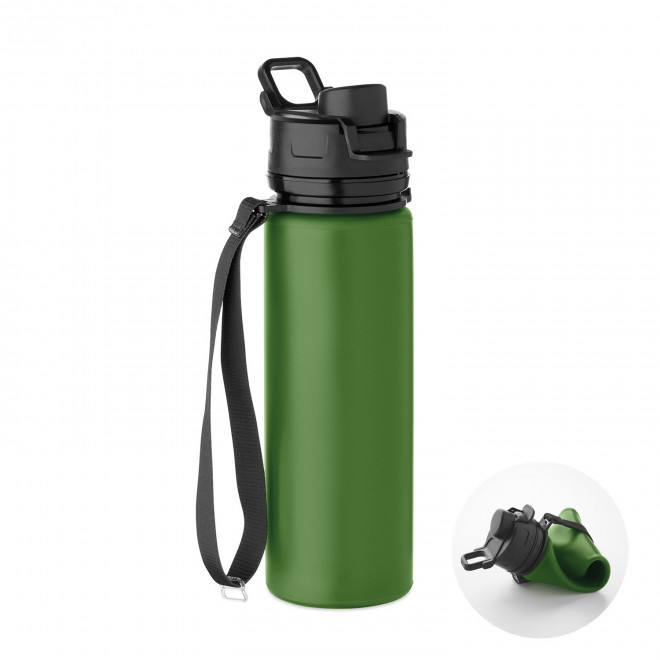GOURDE PLIABLE PERSONNALISABLE 500ML 'XYON' - vert foncé