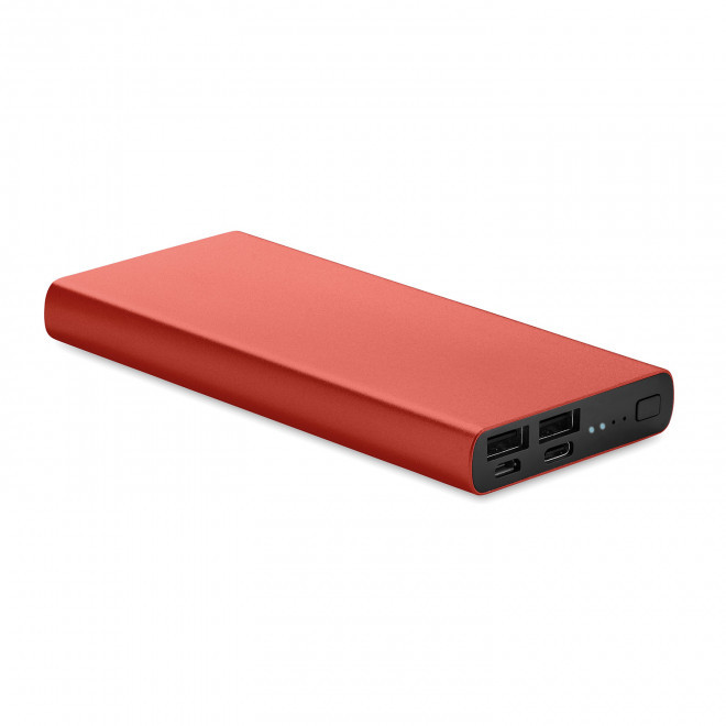 BATTERIE DE SECOURS PUBLICITAIRE 'POWERDOCK 10 000 MAH' - bordeaux