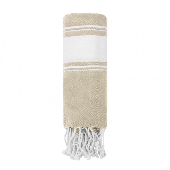 PAREO/FOUTA PERSONNALISABLE 'HORTENSE 180 CLASSIC' - naturel clair