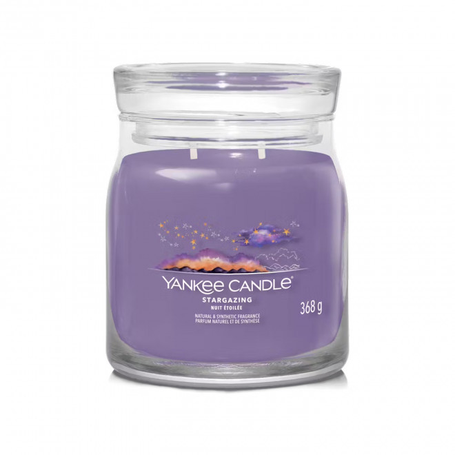 BOUGIE DEUX MECHES MOYENNE 'YANKEE CANDLE' - nuit étoilée