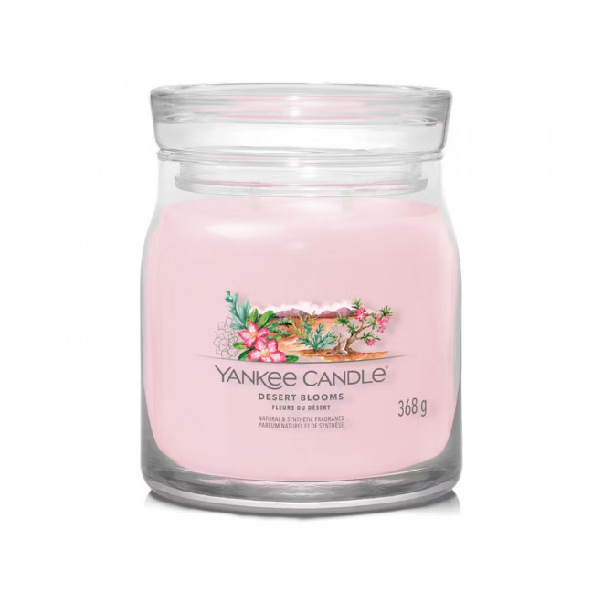 BOUGIE DEUX MECHES MOYENNE 'YANKEE CANDLE' - fleurs du désert