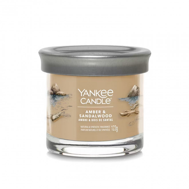 BOUGIE PARFUMEE MINI VERRE 'YANKEE CANDLE' - ambre et bois de santal