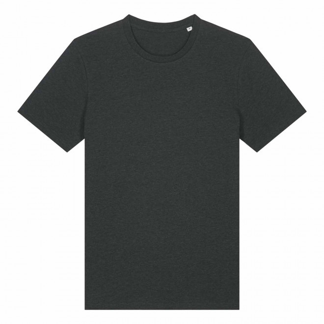 TEE-SHIRT MIXTE PERSONNALISABLE CHINE 'CRAFTER' - gris foncé chiné