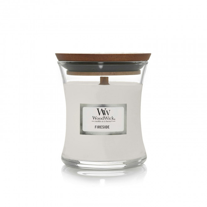 BOUGIE PARFUMEE MECHE BOIS 'WOODWICK MINI' - au coin du feu