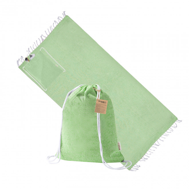 SAC A DOS FOUTA PERSONNALISABLE 'CAREO UNI' - vert clair