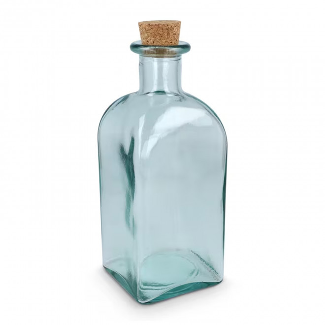 BOUTEILLE PERSONNALISABLE  EN VERRE RECYCLE 'PIRATE' - transparent