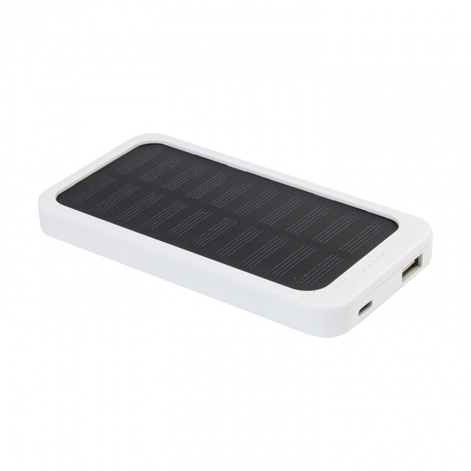 BATTERIE SOLAIRE PUBLICITAIRE 4000 MAH 'ZOLAIR' - blanc