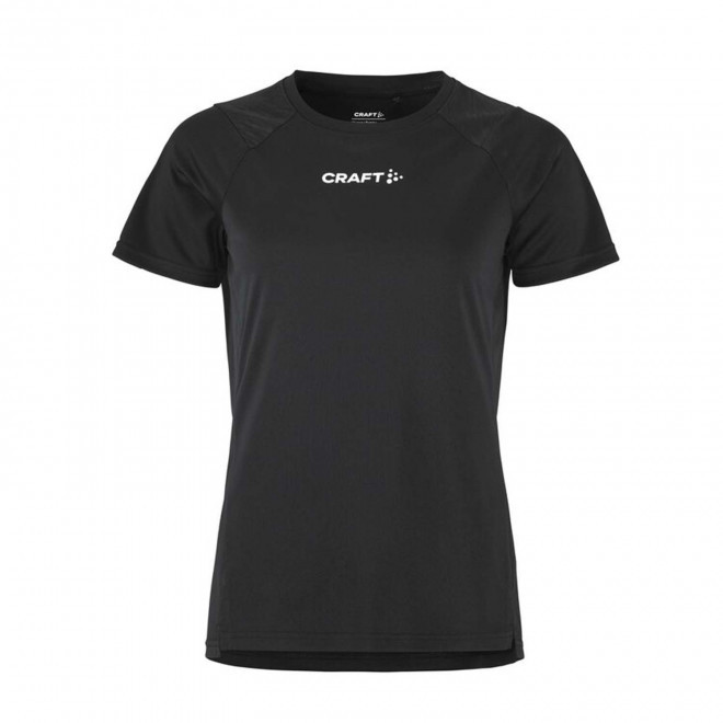 TEE SHIRT SPORT FEMME PERSONNALISABLE 'RUSH 2.0' - noir