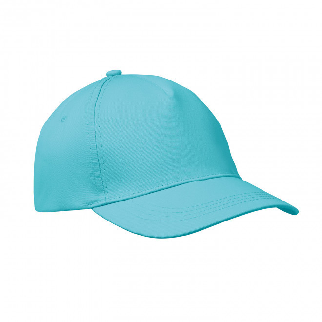 CASQUETTE 5 PANS PERSONNALISABLE 'BUZZ' - turquoise