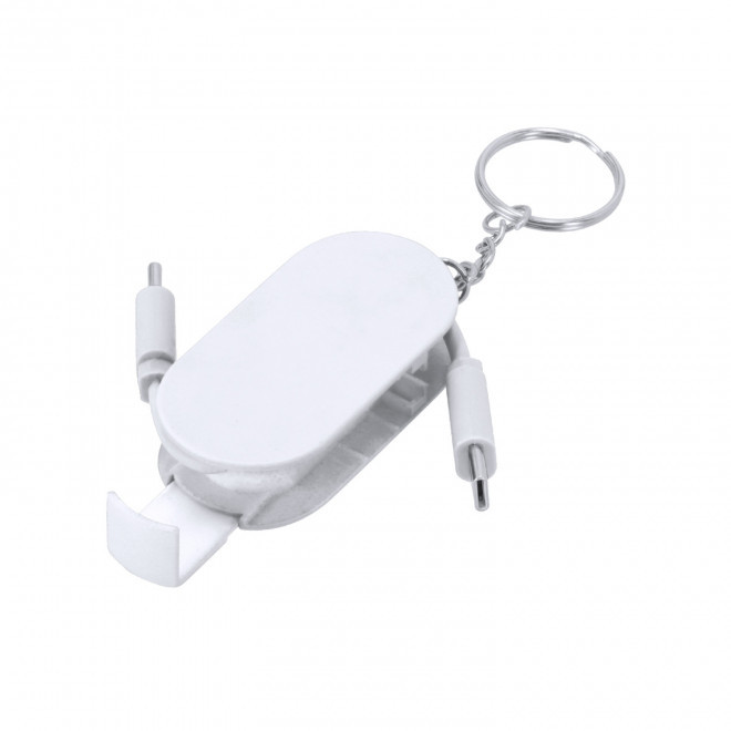 CABLE SUPPORT TELEPHONE PERSONNALISABLE 'SUTRIO' - blanc