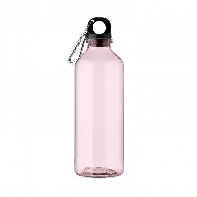 GOURDE PUBLICITAIRE RPET AVEC MOUSQUETON 500ML 'MANCYU' - rose