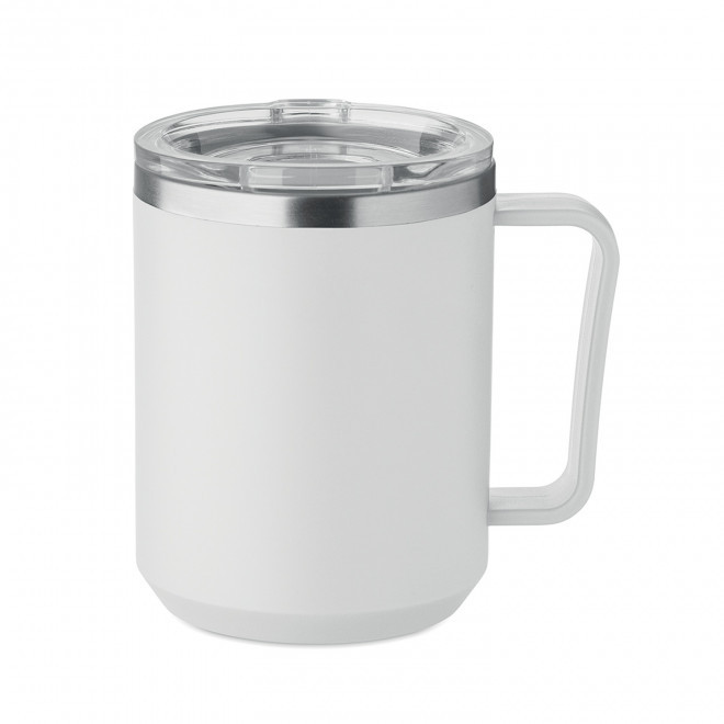 MUG NOMADE 400ML PERSONNALISABLE 'TOODI POIGNEE RECYCLE' - blanc