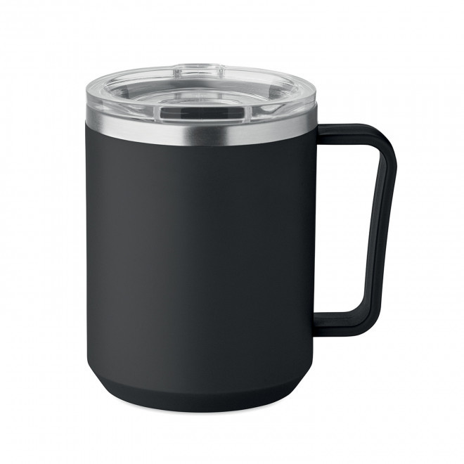 MUG NOMADE 400ML PERSONNALISABLE 'TOODI POIGNEE RECYCLE' - noir