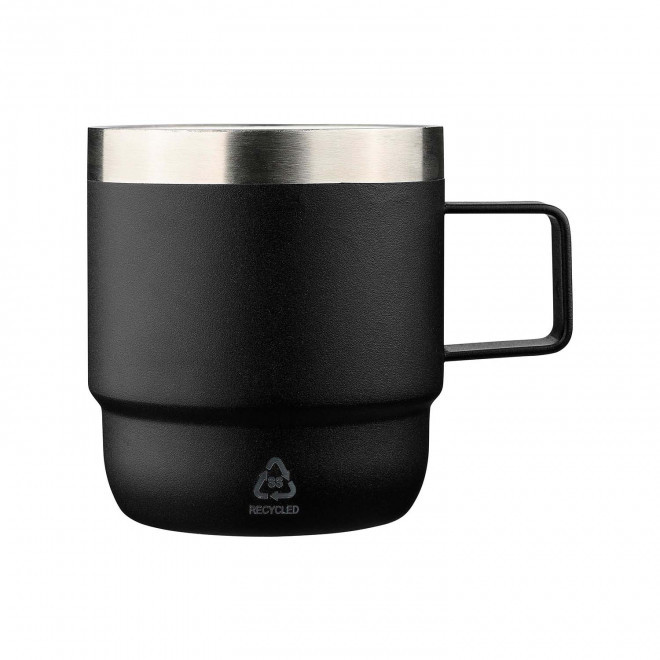 TASSE ACIER DOUBLE PAROI 180ML PERSONNALISABLE 'RITOC' - noir