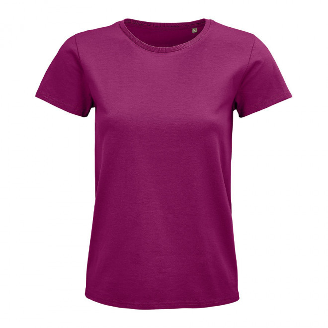 TEE-SHIRT PUBLICITAIRE FEMME BIO COLORE 'PIONEER' 175 GR/M² - fuchsia