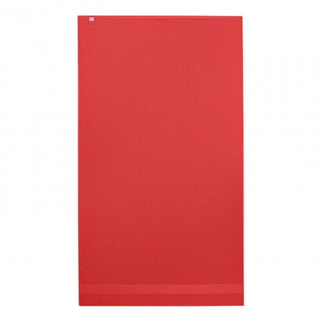 SERVIETTE EPONGE PERSONNALISABLE 'ISLAND BIO 100x180' - rouge
