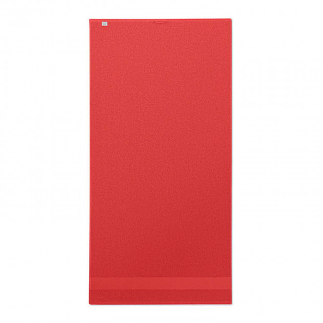 SERVIETTE EPONGE PERSONNALISABLE 'ISLAND BIO 70x140' - rouge