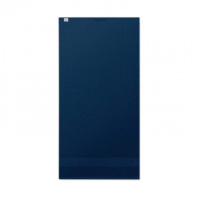 SERVIETTE EPONGE PERSONNALISABLE 'ISLAND BIO 50x100' - bleu marine