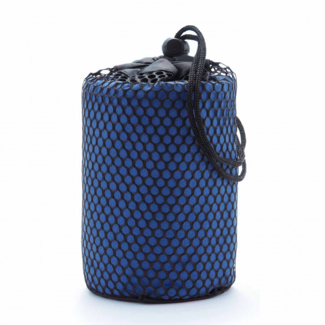 SERVIETTE PUBLICITAIRE 'DULLA POCHETTE 72x138' - bleu